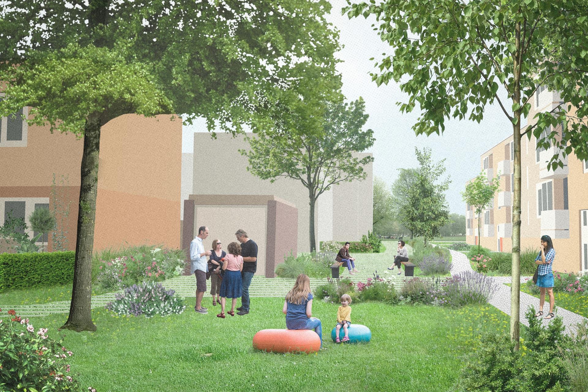 Artist impression biobased en natuurinclusief renoveren