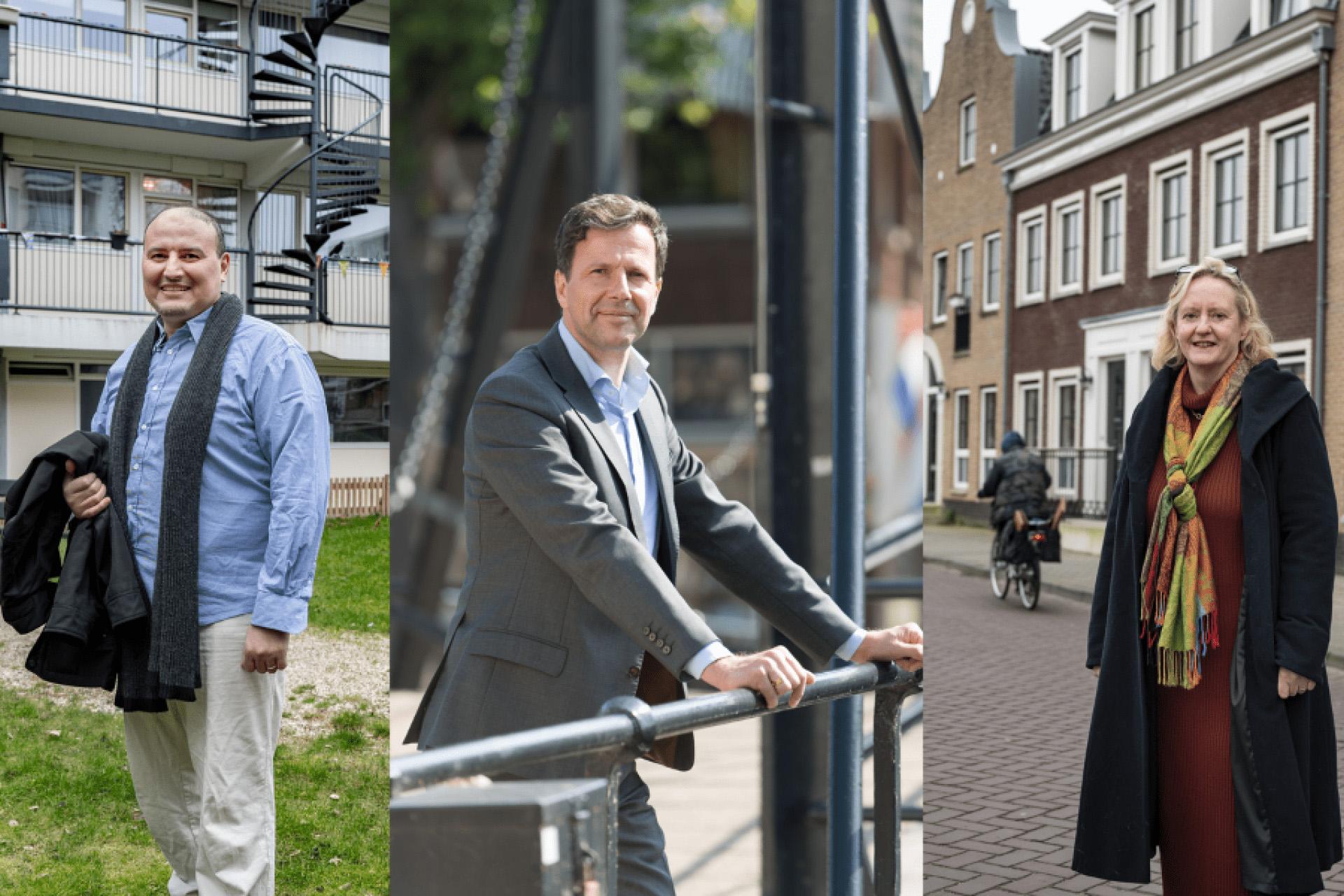 Collage van Said Ali, Emile Klep en Antoinette Laan