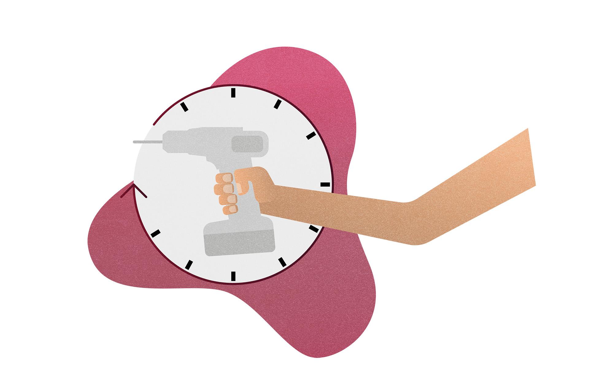 Illustratie snelle-reparaties