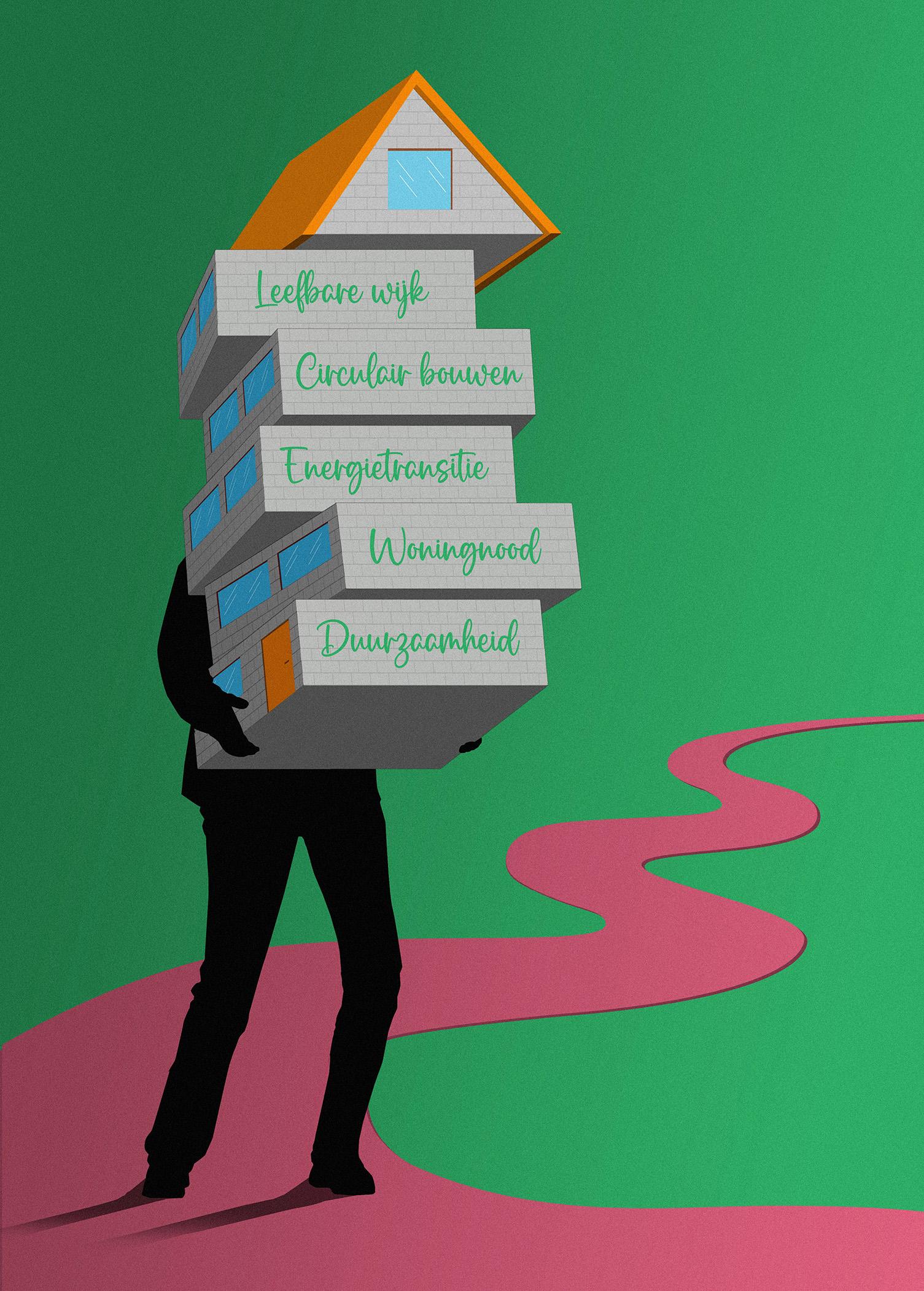 Illustratie toezicht online