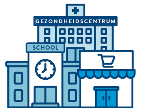 Illustratie gebouwen