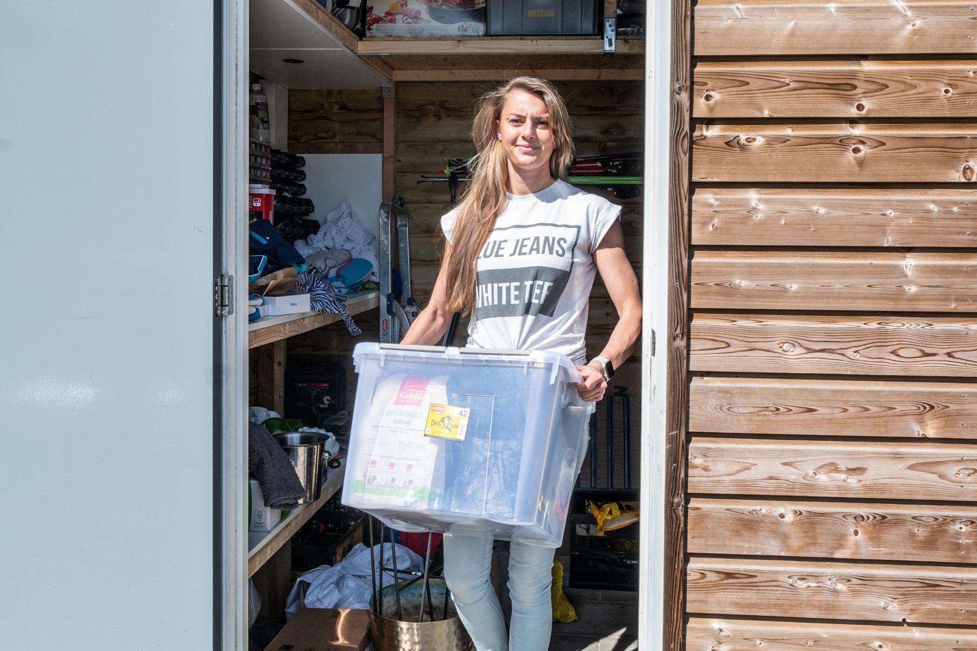 Bo Jansens voor haar appartement