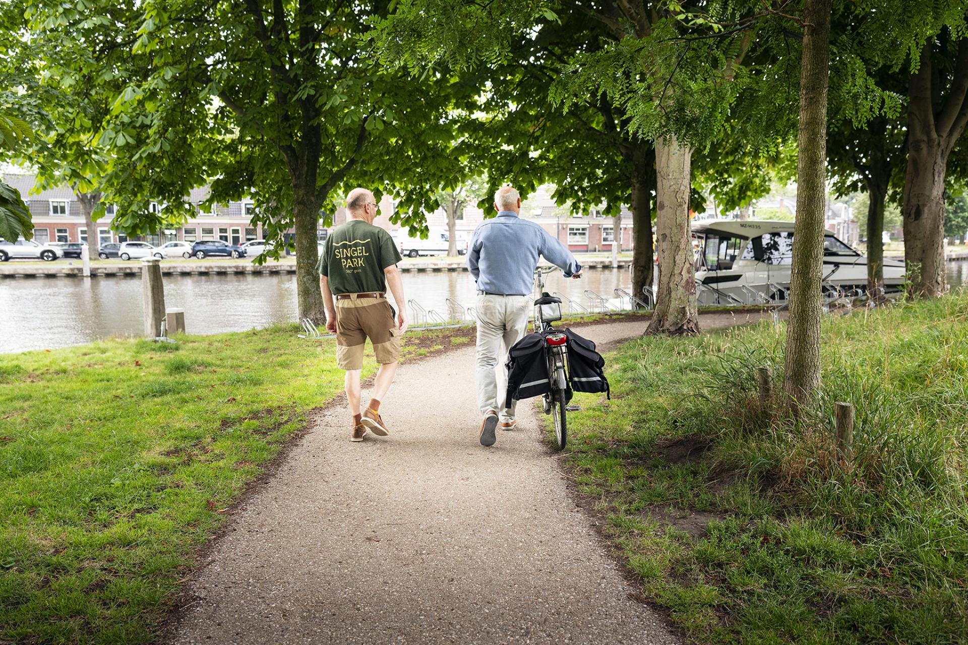 Het Singelpark in Leiden 